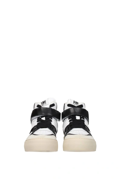 Shop Ami Alexandre Mattiussi Sneakers Leather White Black