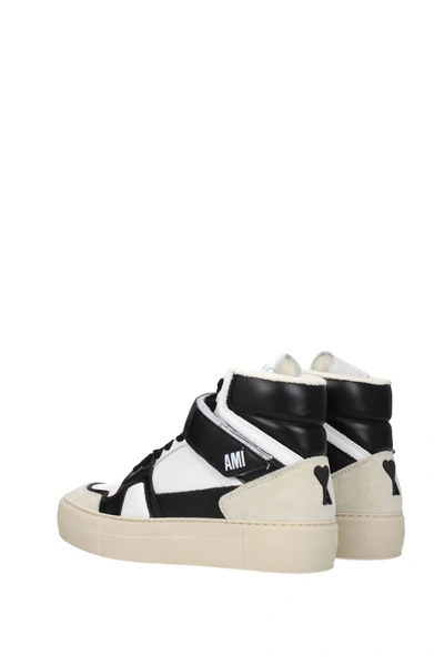 Shop Ami Alexandre Mattiussi Sneakers Leather White Black