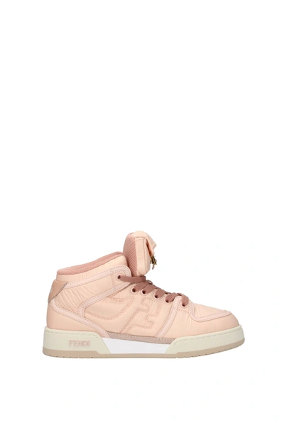 Shop Fendi Sneakers Nylon Pink Peach