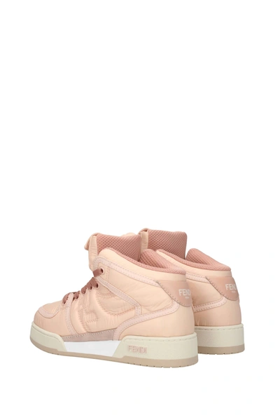 Shop Fendi Sneakers Nylon Pink Peach