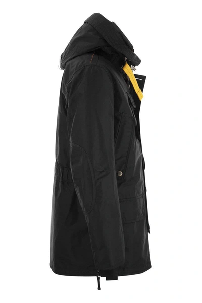 Shop Parajumpers Kodiak - Hooded Jacket In Black