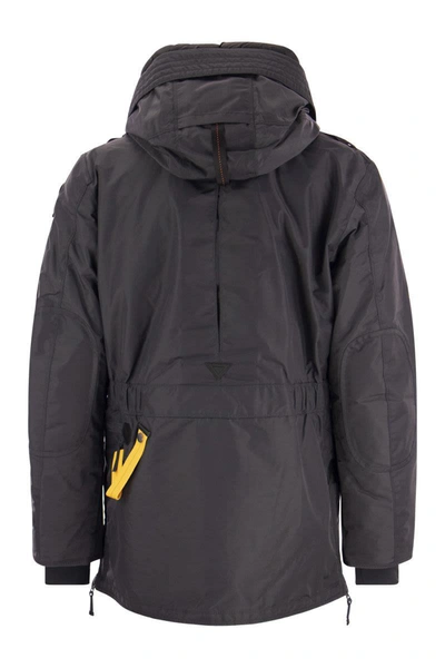 Shop Parajumpers Kodiak - Hooded Jacket In Grey