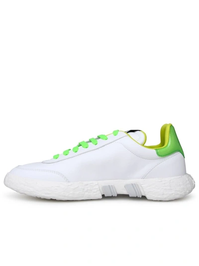 Shop Hogan 3r White Leather Sneakers