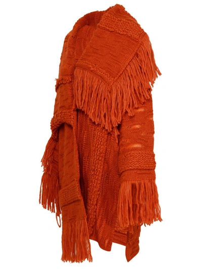 Shop Stella Mccartney Airy Coat In Orange
