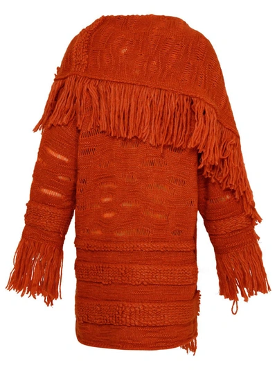 Shop Stella Mccartney Airy Coat In Orange