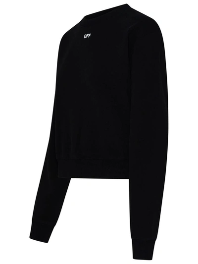 Shop Off-white Black Cotton Blend Sweatshirt