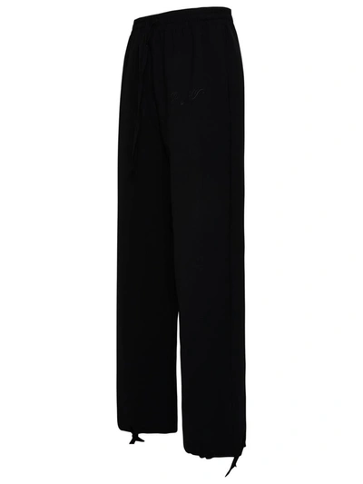 Shop Off-white Black Wool Sporty Trousers