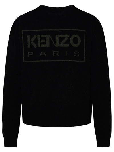 Shop Kenzo Black Wool Sweater