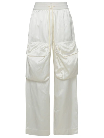 Off-white Duchesse Cargo Trousers In White
