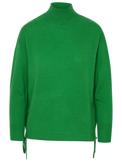 Shop 360cashmere 360 Cashmere Goldie Green Cashmere Turtleneck Sweater