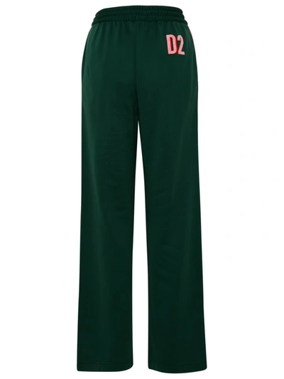 Shop Dsquared2 Green Polyamide Blend Sporty Pants