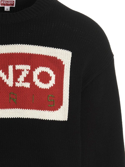 Shop Kenzo ' Paris' Sweater In Black