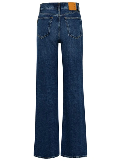 Shop Haikure Korea Blue Cotton Denim Jeans