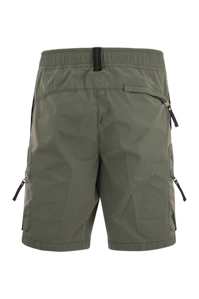 Shop Parajumpers Walton - Cargo Bermuda Shorts In Olive