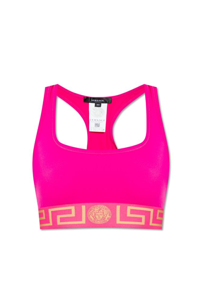 Shop Versace Medusa Motif Scoop In Pink