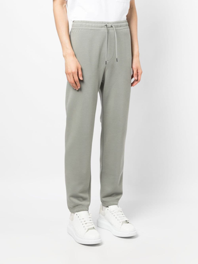 Shop Polo Ralph Lauren Polo Pony-embroidered Drawstring Track Pants In Grey