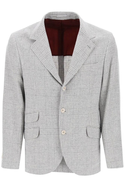 Shop Brunello Cucinelli Prince Of Wales Tailored Suit In Multi