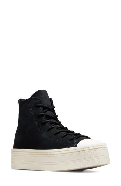 Converse Chuck Taylor® All Star® Modern Lift High Top Platform Sneaker In  Black/ Black/ Egret | ModeSens