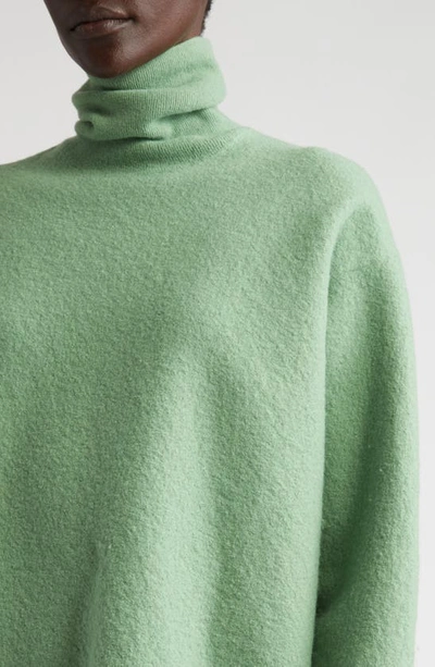 Shop Dries Van Noten Teresia Virgin Wool Turtleneck Sweater In Pistache 602