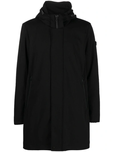 Shop Peuterey Albali Trench Coat In Black