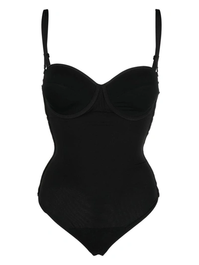 Shop Wolford Shaping String Bodysuit In Black
