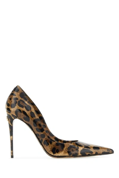 Shop Dolce & Gabbana Woman Printed Leather Pumps In Multicolor