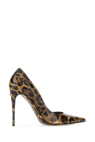 Shop Dolce & Gabbana Woman Printed Leather Pumps In Multicolor