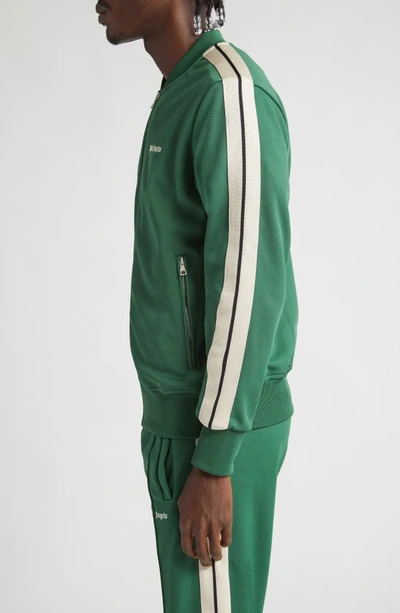 Palm Angels Classic Logo Track Jacket In Green