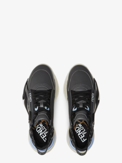 Shop Fendi Men Sneakers  Flow In Black
