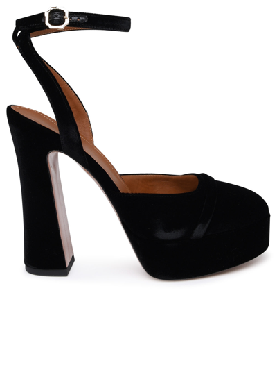 Shop Malone Souliers Woman  'mora' Black Velvet Sandals