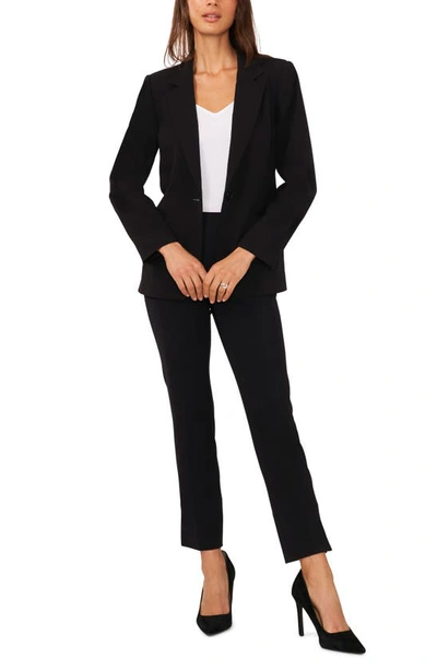 Halogen Single Button Blazer In Rich Black