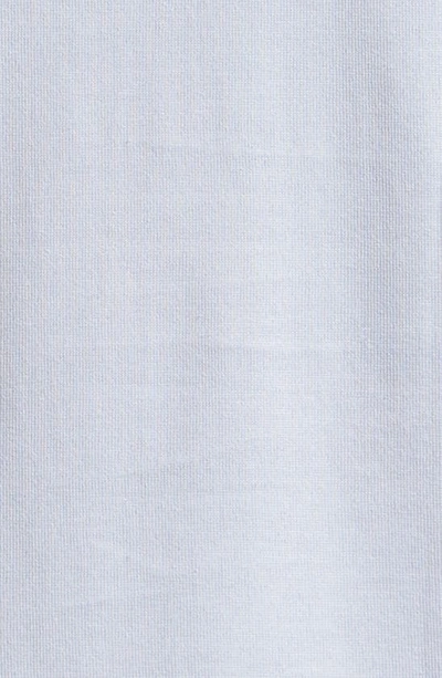 Shop Eleventy Crewneck Giza Egyptian Cotton T-shirt In Denim-light Grey