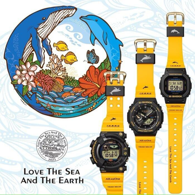 Shop Pre-owned Casio G-shock Gw-8200k-9jr Icerc Collaboration Love The Sea And The Earth 2023