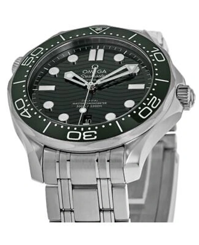 Pre-owned Omega Seamaster Diver 300m Automatic Green Men's Watch 210.30.42.20.10.001