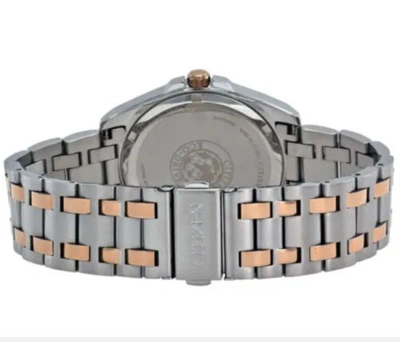 Pre-owned Citizen Eco-drive Bm7106-52e Men's Corso Black Dial Two Tone Rose Gold Watch
