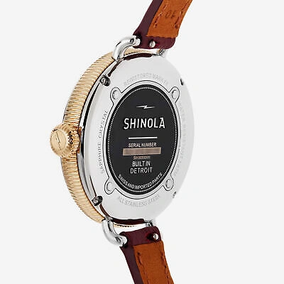 Pre-owned Shinola Detroit Women's The Birdy S0120250578 Ivory Watch Gift Set Msrp $650