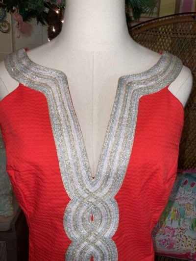 Pre-owned Lilly Pulitzer Valli Stretch Dress Ruby Red ❤️‍? Size 14, 16