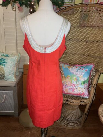 Pre-owned Lilly Pulitzer Valli Stretch Dress Ruby Red ❤️‍? Size 14, 16