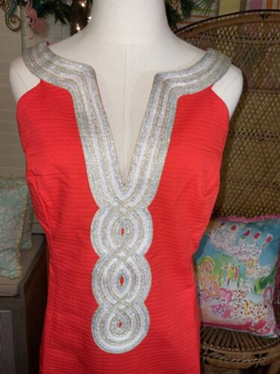 Pre-owned Lilly Pulitzer Valli Stretch Dress Ruby Red ❤️‍? Size 14, 16