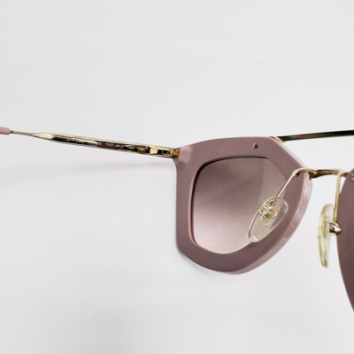 Pre-owned Prada Cinema Iconic Sunglasses 09q Opal Pink Gold Aviator Cat Gradient Pr09qs In Tkp-4k0