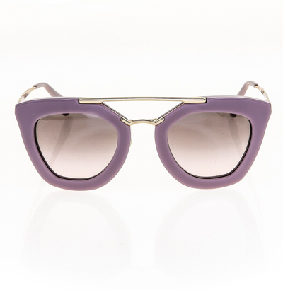 Pre-owned Prada Cinema Iconic Sunglasses 09q Opal Pink Gold Aviator Cat Gradient Pr09qs In Tkp-4k0