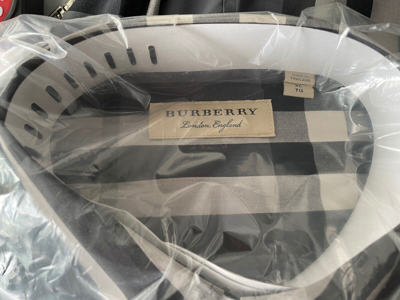 Pre-owned Burberry Nelson Slim Fit Long Sleeve Shirt Classic Gray Check In Gray, Black