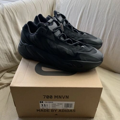 Pre-owned Yeezy Adidas  Boost 700 Mnvn Black - Size 11.5 Ships Asap