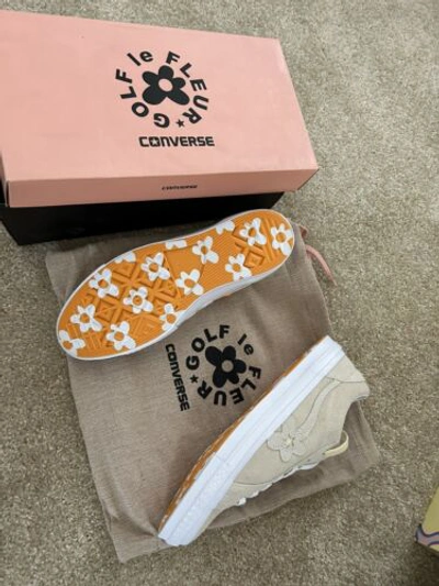 Pre-owned Converse 9.5m / 11.5w - 2018  One Star Ox Tyler The Creator Golf Le Fleur Vanilla In White