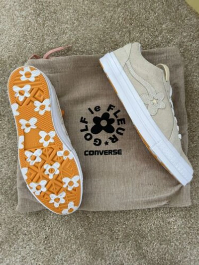 Pre-owned Converse 9.5m / 11.5w - 2018  One Star Ox Tyler The Creator Golf Le Fleur Vanilla In White