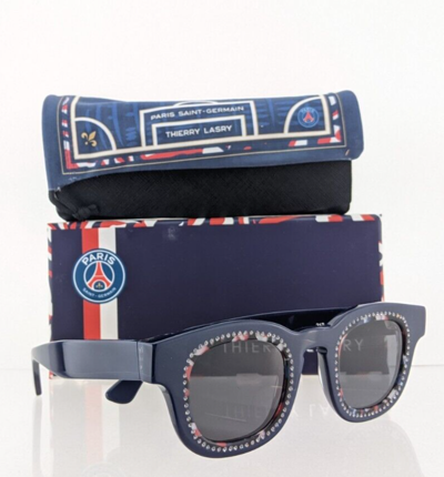 Pre-owned Thierry Lasry Brand Authentic  Sunglasses 217 Paris Saint Germain 45mm Frame In Gray