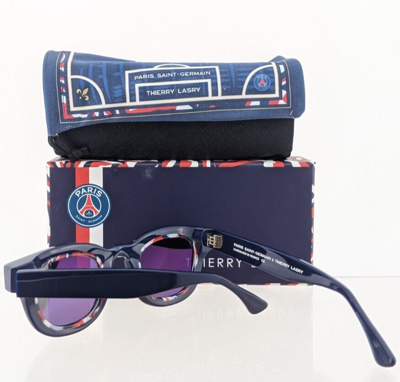 Pre-owned Thierry Lasry Brand Authentic  Sunglasses 217 Paris Saint Germain 45mm Frame In Gray
