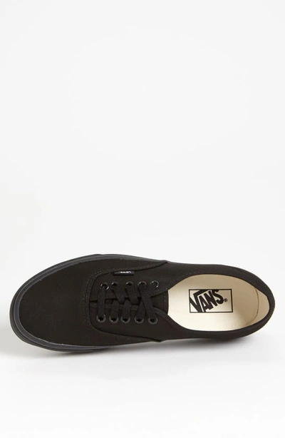 Shop Vans Authentic Sneaker In Black/ Black