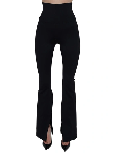 The Mannei High-rise Flared Trousers In Black