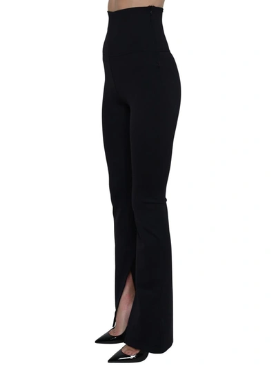 The Mannei High-rise Flared Trousers In Black